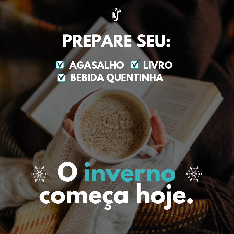 UnicaEditora's tweet photo. ❄ O inverno começou e não há combo melhor que cobertor, bebida quentinha e um bom livro.
Utilize o cupom INVERNO50 no nosso site e ganhe 50% de desconto em livros da Única!

 Válido de 21/06 a 23/06, no site oficial da Editora Gente, somente para livros do selo Única. https://t.co/X1kJ3jw4HF