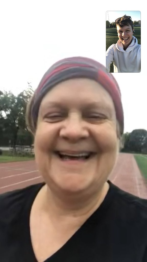 EmilyCaffeeDPT's tweet photo. Kicked off the first day of summer with a mother &amp; daughter Pittsburgh/Chicago FaceTime track workout party for the #silentkillers #summerofMOVE team! Way to get the job done @AnneCaffee!  #MOMontheMOVE https://t.co/hmdMl66CVP