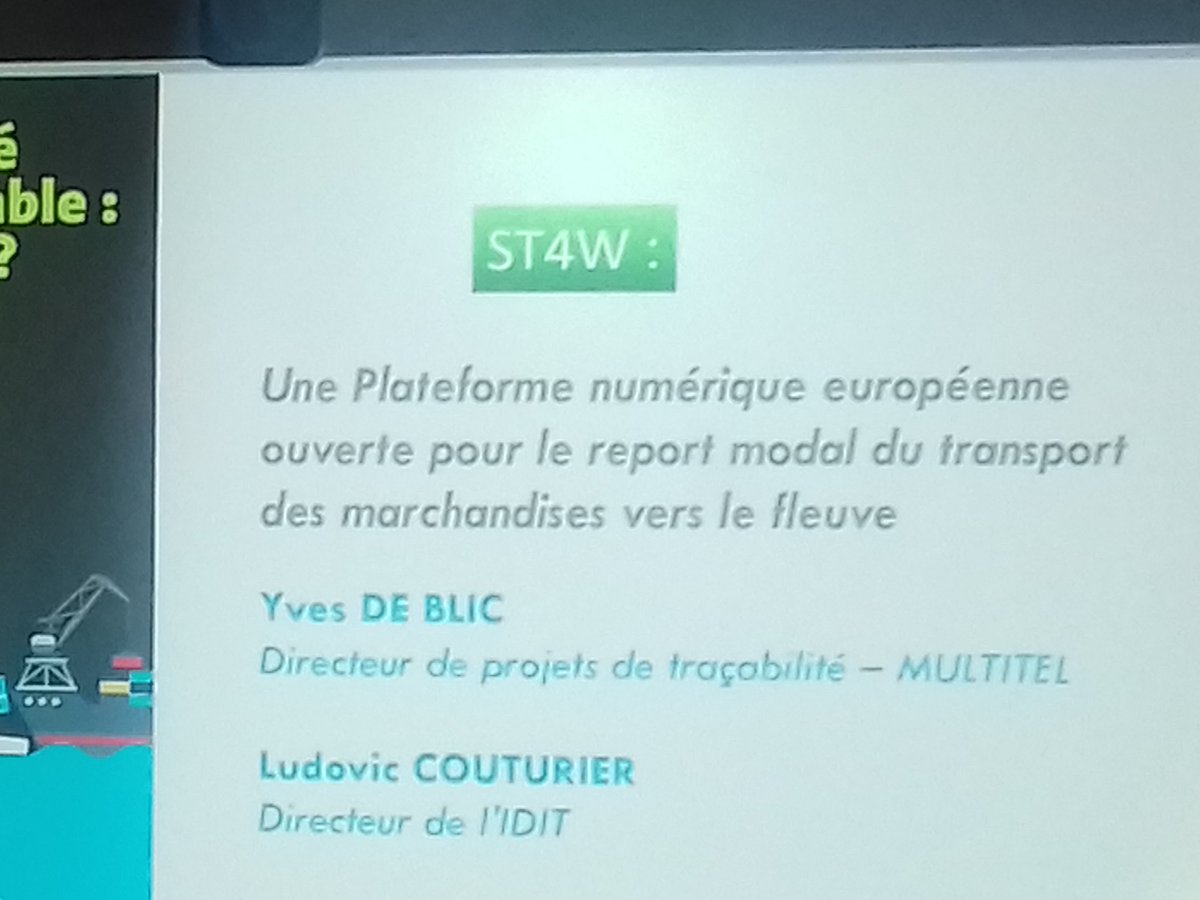 Pole_Novalog's tweet photo. Présentation du projet européen ST4W par l Idit et multitel https://t.co/aoldpwXZLz