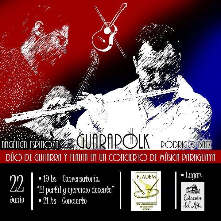 Agendartepy's tweet photo. Guarapolk: Dúo de Guitarra y Flauta en Concierto https://t.co/CZ9tX29UKW https://t.co/PTfJp1o3Rw