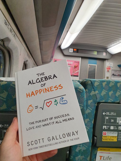 An Italian, on a Taiwanese train, reading life lessons of a Californian. Best book of 2019. #TheAlgebraOfHappiness<a href="/tag/thealgebraofhappiness"class="tags"><span>#thealgebraofhappiness</span></a>