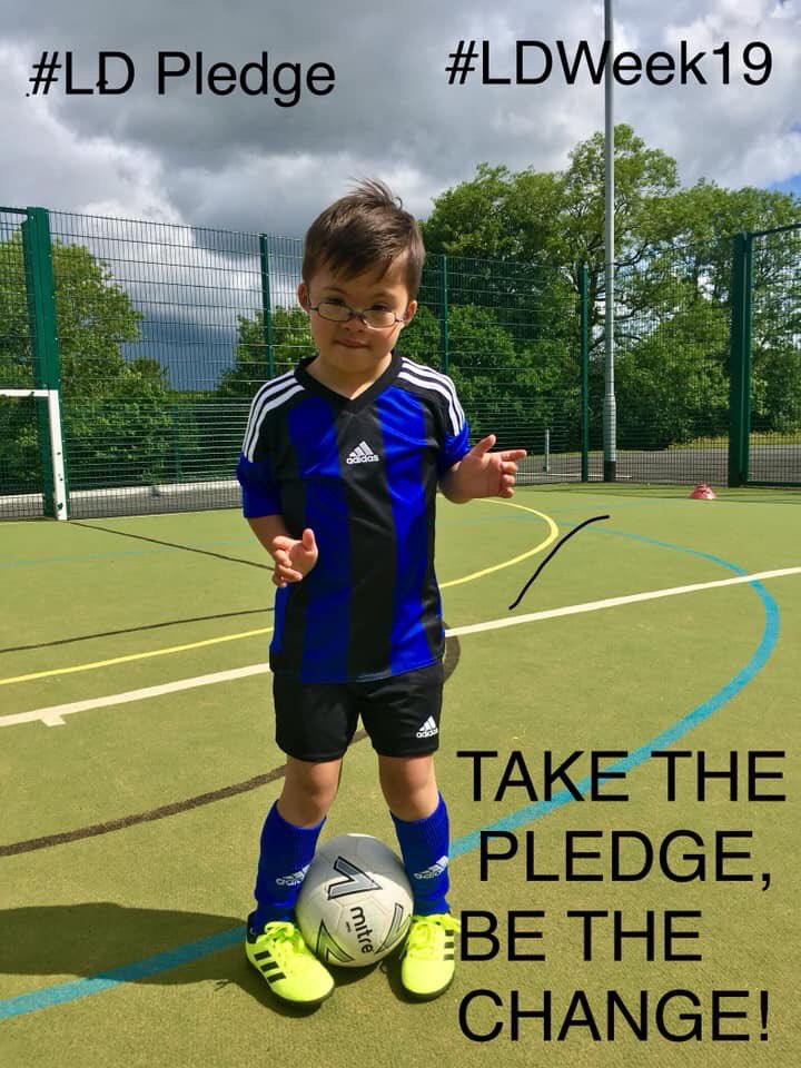 LookingUpBooks's tweet image. @mencap_charity here’s Noah at his Sunday ⚽️ session #LDPledge #LDweek19 #LDCelebrateMe #TreatMeWell