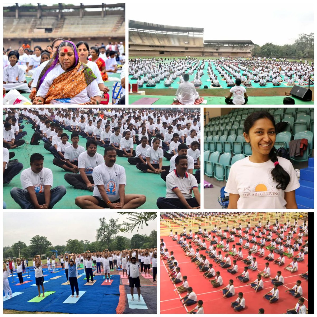 Gurudev's tweet photo. Congratulations to all the yoga teachers &amp; practitioners from around the world for making it obvious today that yoga is the much needed bonding of mankind across the globe. News &amp; pictures of IYD celebrations from Japan to Argentina, from small villages to big metros pouring in. https://t.co/TwHSmtAO0A