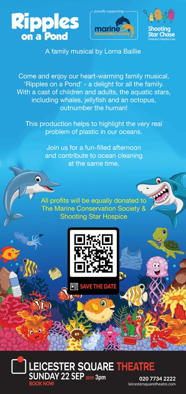 OnRipples's tweet photo. PRT So delighted with our flyers. Thank you, Pete #flyerdesigncompany. Look closely... #flyers #publicity #musical #family @MumsnetTowers #charity @mcsuk @SSChospices #plastic #plasticpollution #GOplasticfree #climate #environment @EveryonesTheatr @DurhamDalesFOPA https://t.co/hITqknXrOz
