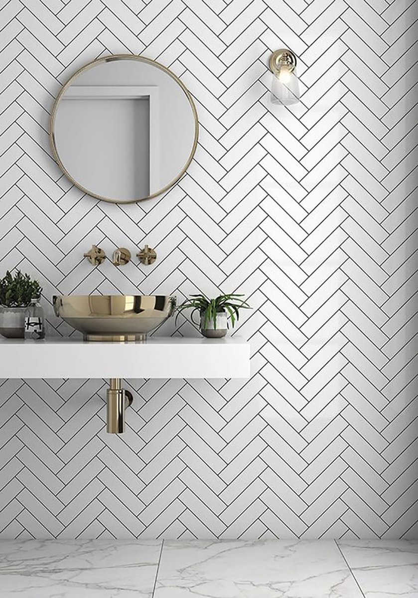 sa_decor's tweet image. Chevron tiles in the bathroom are a great way to add flair and appeal without going over the top. We asked the experts from #Tilehouse to share some great ideas using chevron to create an inspired bathroom: bit.ly/2N1sfju

#Bathrooms #tiles