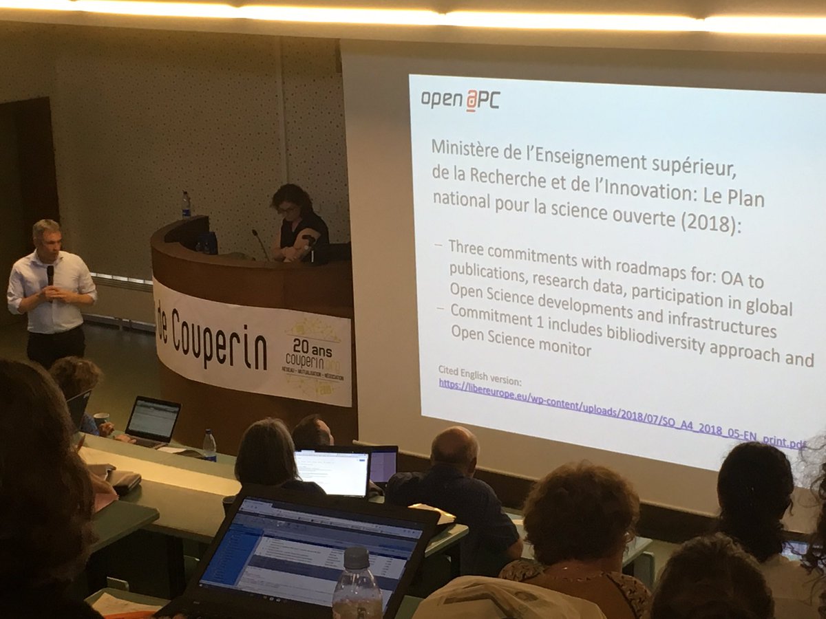 SIBULim's tweet image. @Di_Pieper de @unibielefeld présente le projet #OpenAPC aux #20anscouperin .
