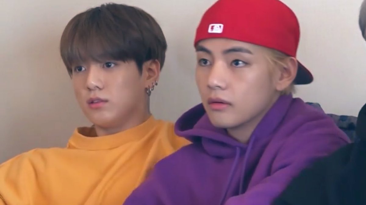 Yellow & Purple!  #taehyung  #jungkook  #taekook 