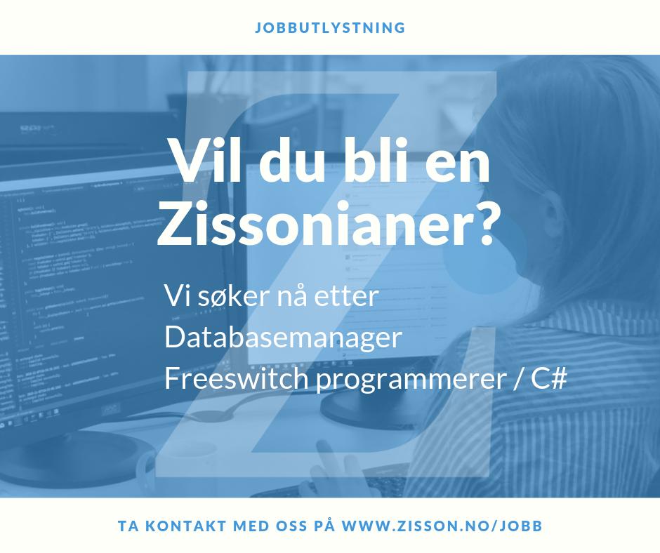 zissonas's tweet photo. Kjenner du vår nye databasemanager eller freeswitch programmerer? Send dem denne: https://t.co/lKy7V3R7OD #ITjobb #database https://t.co/c5ZA4Wd2TU