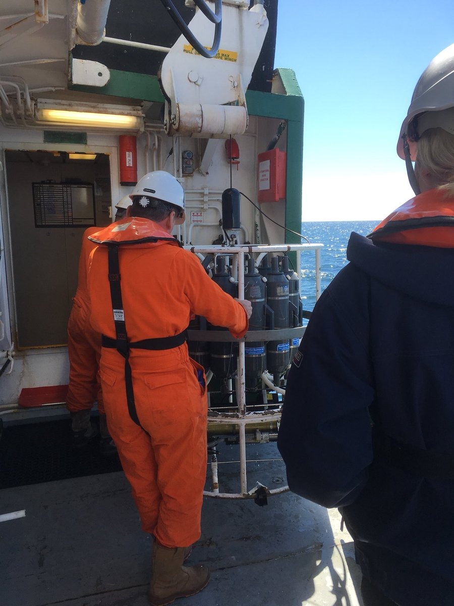 DrShmoo's tweet photo. Taking advantage of being out on #CelticVoyager for #OceanSamplingDay2019 and taking lots of CTDs https://t.co/G19s0Fut0G
