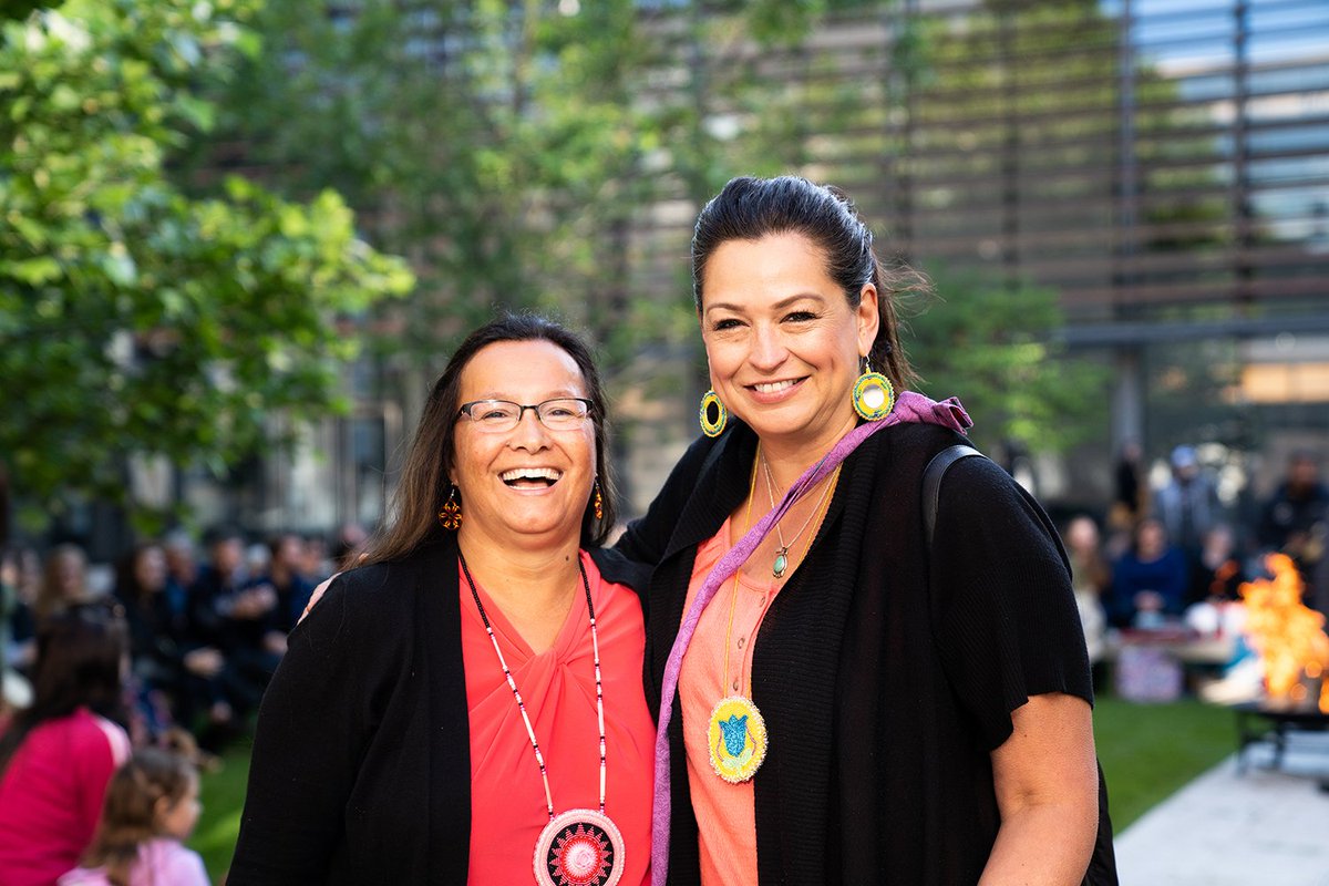 CIGIonline's tweet image. A beautiful and powerful sunrise ceremony in honour of #NationalIndigenousPeoplesDay – thank you to all who joined us to participate. @WLUIndigenous #NIPDCanada