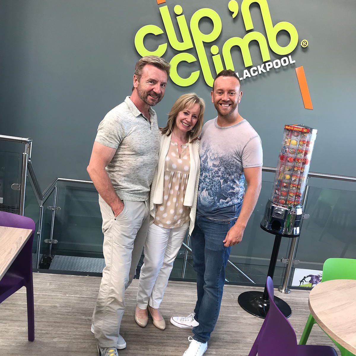Yesterday we were joined by these lovely people!

Great seeing you guys <a href="/torvillanddean/">Jayne and Chris</a> <a href="/Woo2Kaz/">Karen Barber</a> <a href="/TheDanWhiston/">Daniel Whiston</a>