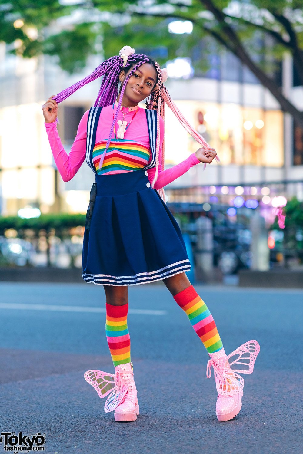 Rainbow skirt outfit hot sale