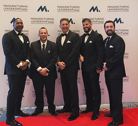 FORCAM_global's tweet photo. Aerospace Tier-1: @DynomaxInc , wins the #Manufacturing #Leadership #Award Like @DRB1 @MfgExecutive said it 'all starts with imagination'. #Congratulations! #iiot #awardwinners #MLSummit19 #smartmanufacturing #manufacturing #technology #digitaltransformation #skills #aerospace https://t.co/tyYtR1x9UY