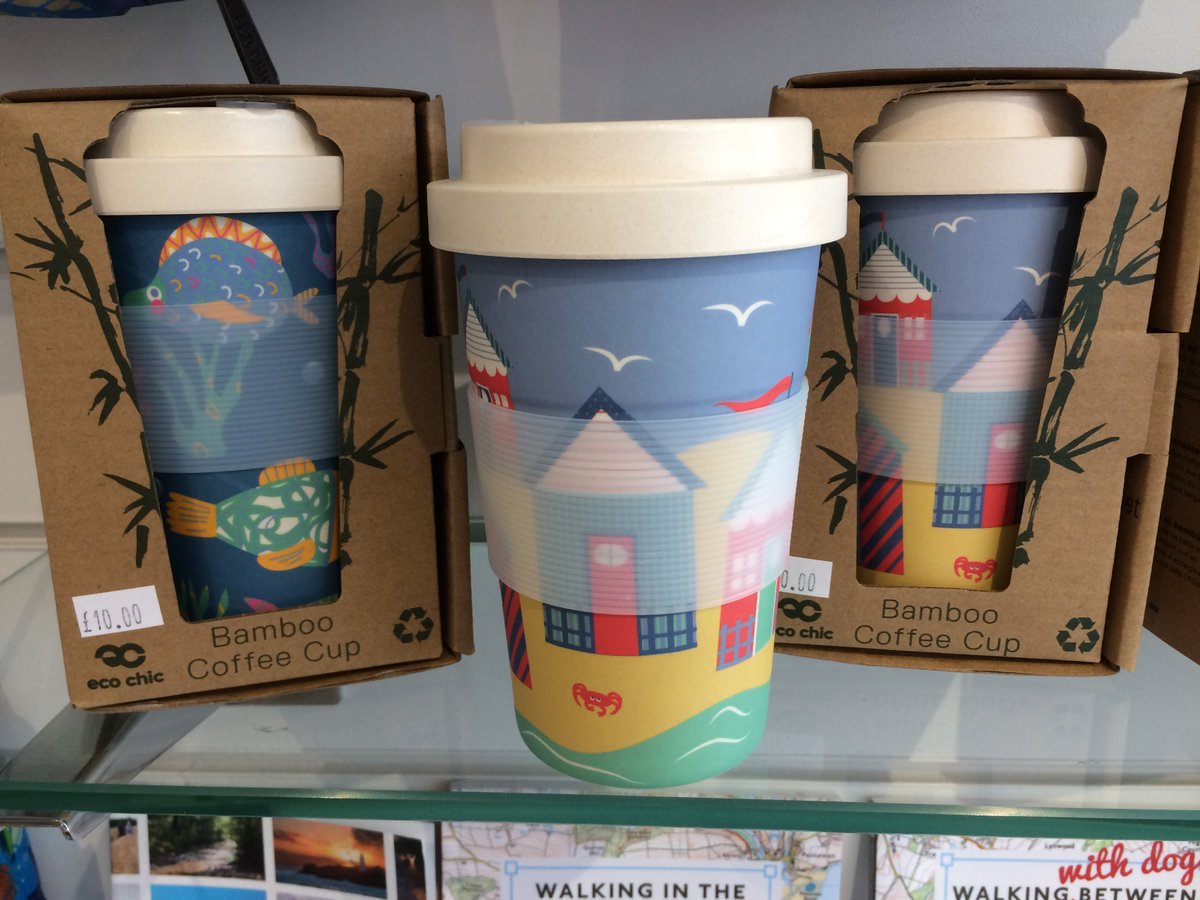 ALSO IN! - These re-usable bamboo coffee cups. They are lightweight, durable and made from biodegradable bamboo fibre. Dishwasher safe and really, really cool. Make yours the best dressed coffee in town!