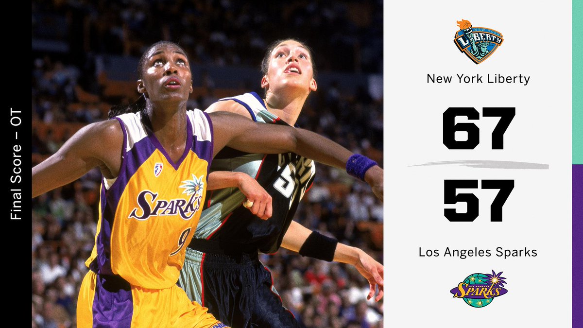 22 years ago, the Liberty defeated the Sparks in the WNBA's first game.

Today, the game is better than ever.