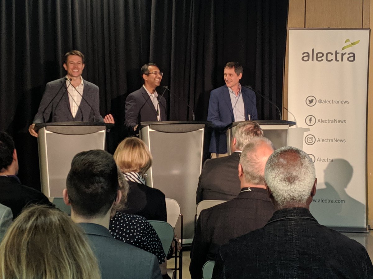 cityofguelph's tweet photo. Energy #Innovation is happening in #Guelph @alectranews @GuelphHydro @enbridgegas announce Power. House Hybrid and Grid Exchange. Project.  #alectraGREATcentre https://t.co/XQsCMySSVL