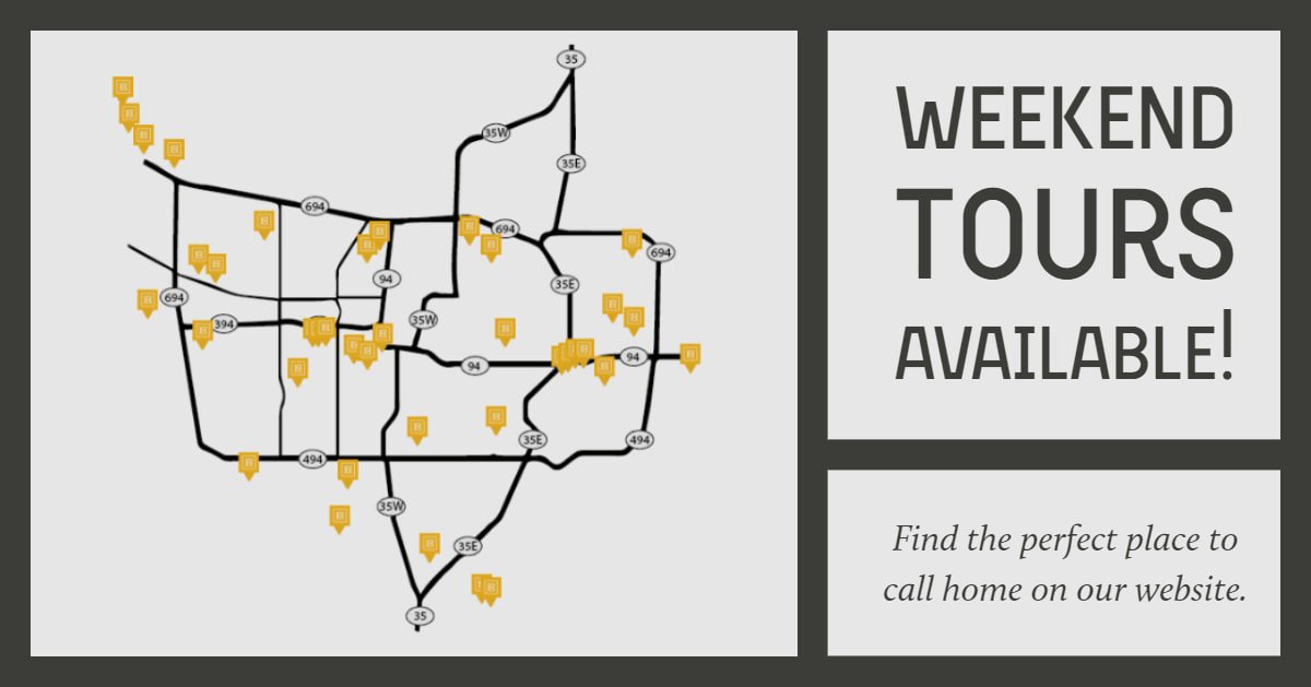 Searching for a new apartment?  Why not schedule a tour for this weekend?  Find yourself home at one of our 45+ area communities.
tbigos.com/apartments