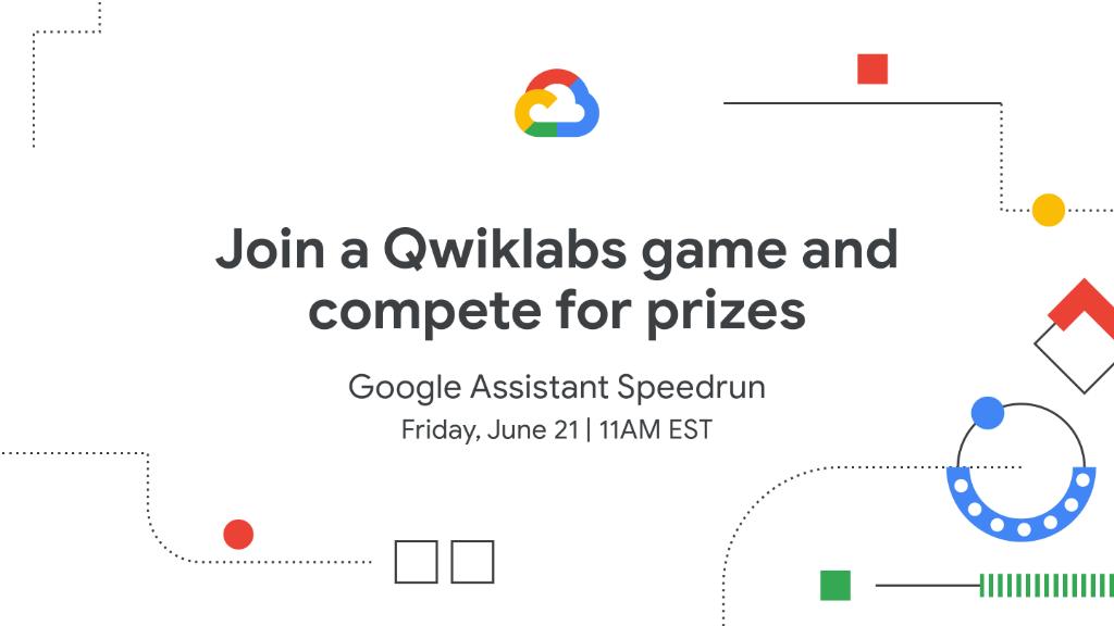 GoogleCloudTech's tweet image. Experiment with GCP tools including Dialogflow, #CloudFunctions, and more, to build your own Google Assistant app. Register for the @qwiklabs Google Assistant Speedrun game with the code "okgoogle-619" → google.qwiklabs.com/games/81
