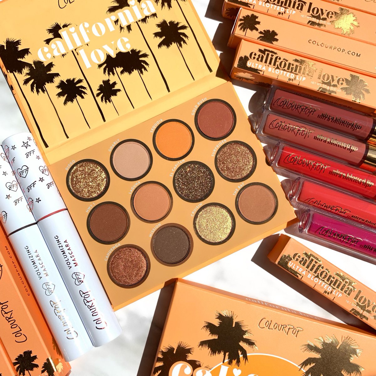 #GIVEAWAY 
 
In honor of launching our summer collection California Love, 3 lucky winners will be winning the complete collection! 
To enter: 
🌴Like &amp; Retweet 
🌴 Reply with #ColourPopKnowsHowToParty
🌴Follow <a href="/ColourPopCo/">ColourPop Cosmetics</a> 

📸 : g_sqrd