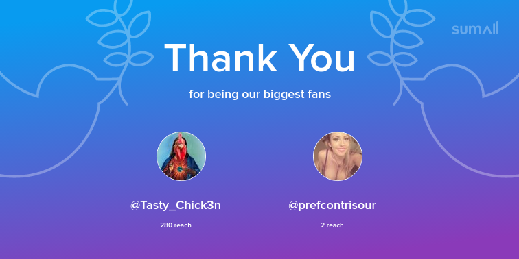 _DVSH_'s tweet photo. Our biggest fans this week: Tasty_Chick3n, prefcontrisour. Thank you! via https://t.co/BtawReRYqh https://t.co/D04iiwdR2Y