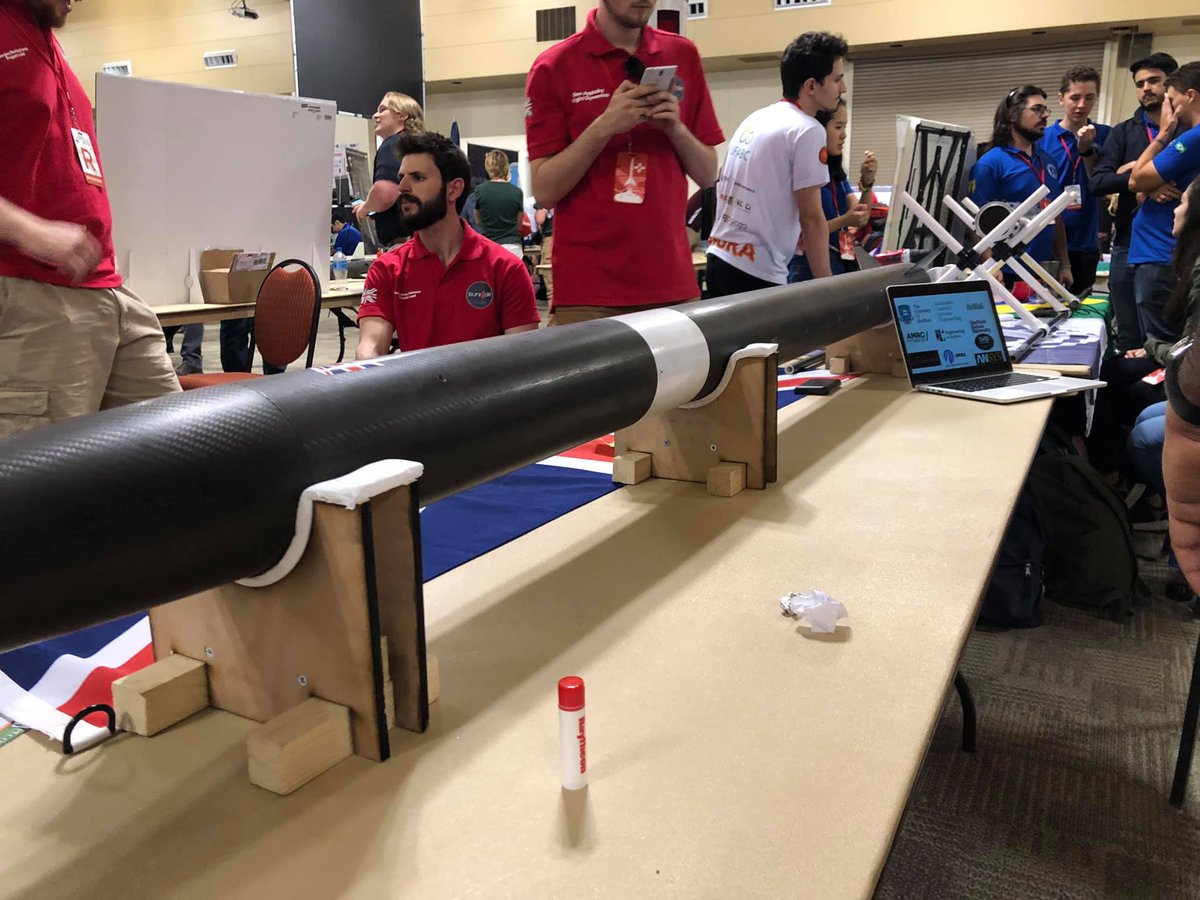 Good luck to <a href="/sheffuni/">Sheffield Freshers</a> student team #SunrIde who launch their ‘Helen’ rocket at <a href="/Spaceport_NM/">Spaceport America</a> today. It was an absolute pleasure for <a href="/TheAMRC/">Advanced Manufacturing Research Centre</a> to play a small part in the build. You can watch the live launches in New Mexico here: bit.ly/2N2j82j  
  
#toinfinityandbeyond