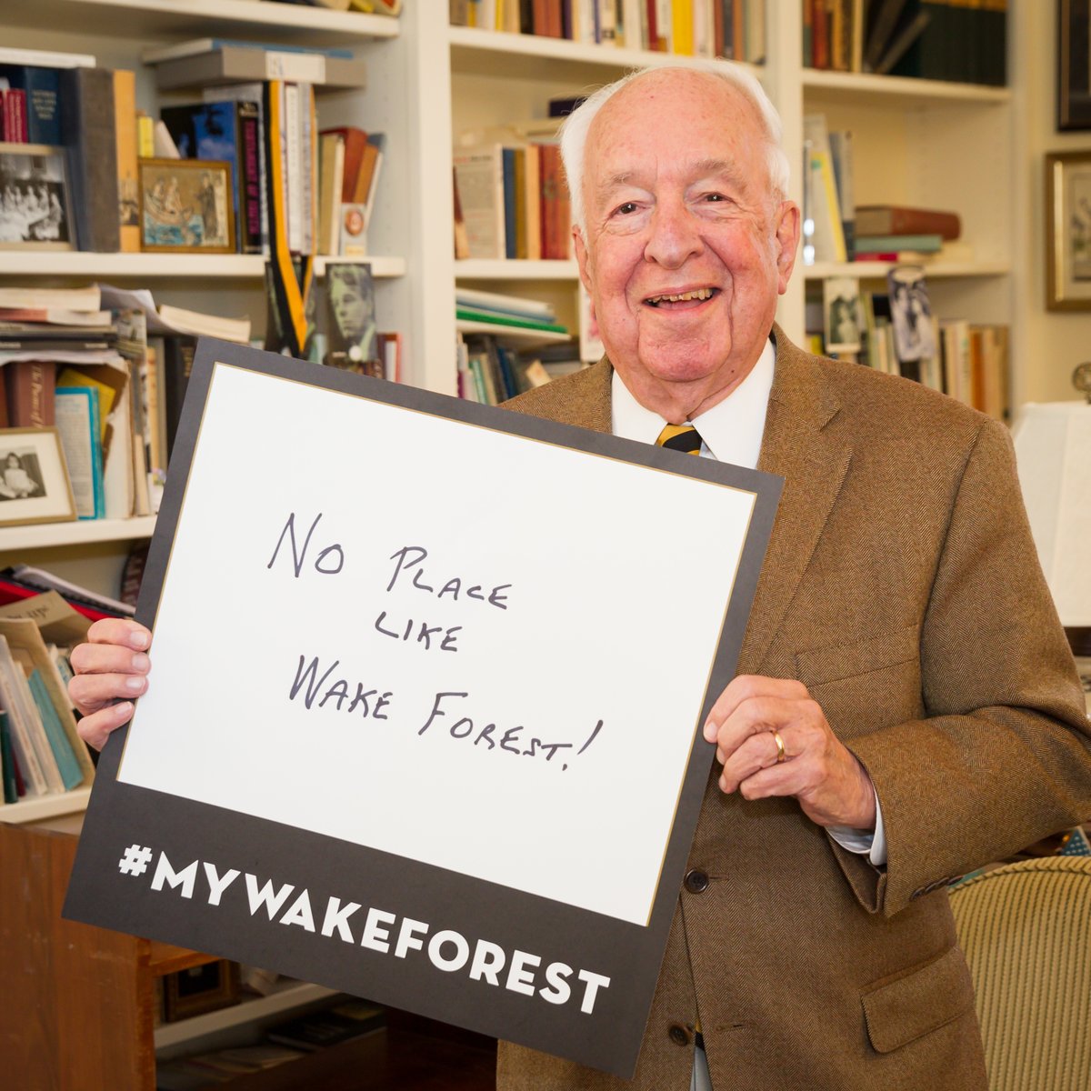Take it from Mr. Wake Forest himself, Dr. Ed Wilson (’43)! #WakeWill wakefo.rest/19XHgqi