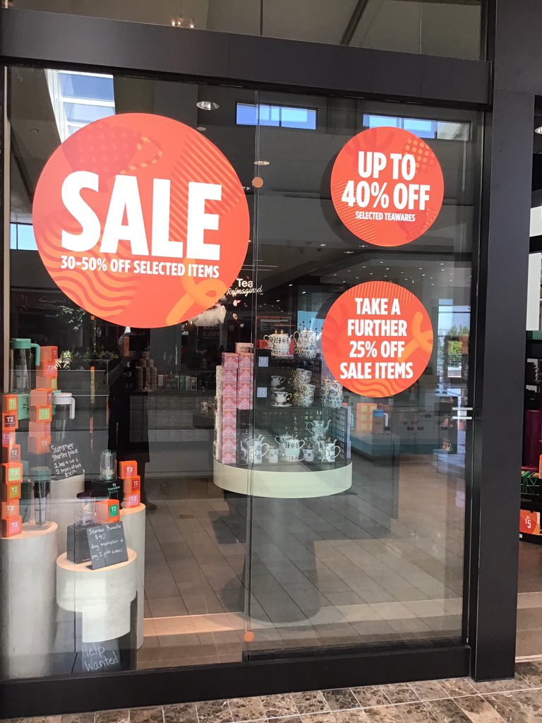 Dont miss out on our amazing sale items! Sale ends on Sunday!
Its Friday bring in your T2Flask for a complimentary cuppa.

#T2Moments #tealover #roseville #galleria #teasale #tea #weekend