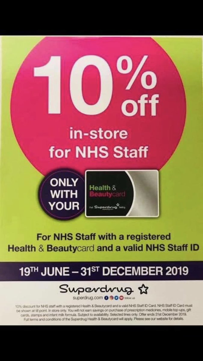 Fantastic offer for all NHS colleagues!!