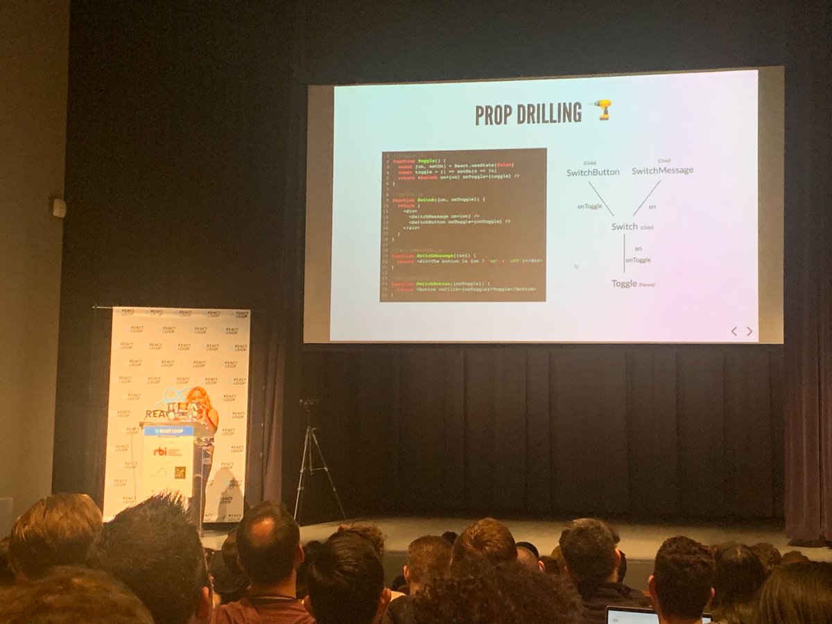 DigitalPrimates's tweet photo. @adriannavaldivi giving pro-tips for succeeding in a #React interview @reactloop #DigitalPrimates https://t.co/N7gC1Bikqq