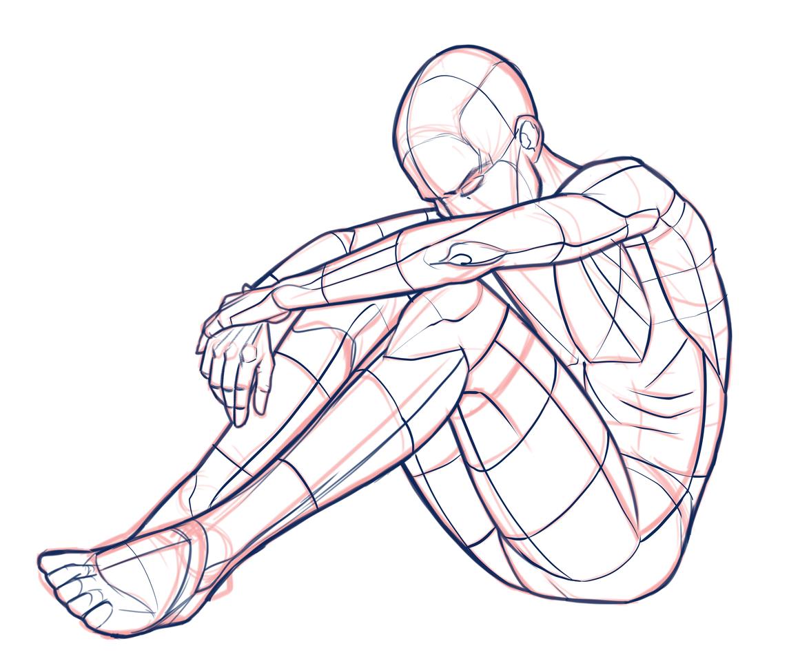 Sitting pose Male Female by SomeWench on DeviantArt