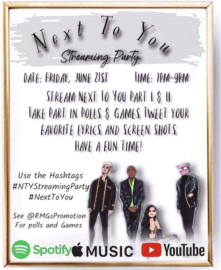 beasterpride's tweet photo. Calling all #Beasters @RMGsPromotion is hosting a #NTYStreamingParty TONIGHT! Come join us!! #NextToYou🖤 https://t.co/xyIuGw9X1d