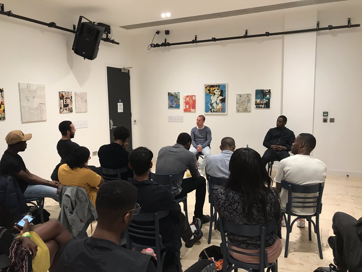 🔥 Amazing to have <a href="/DavidHarewood/">David Harewood</a>  talking to some up and coming actors in our venue - inspiring inspiring words 🔥

Massive thanks to our own @harryjardineldn for hosting and <a href="/TobyClarkee/">Tobe</a> for all the help as ever 

Have a good Friday night everbody 🍻