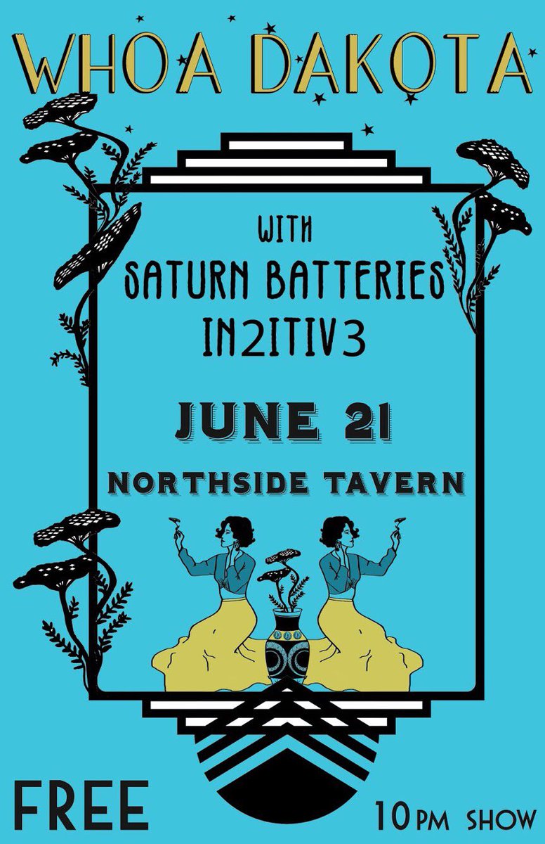 Stoked to be playing TONIGHT with <a href="/whoa_dakota/">Whoa Dakota</a> and IN2ITIV3 at <a href="/northsidetav/">Northside Tavern</a>!!! 10pm. FREE SHOW.