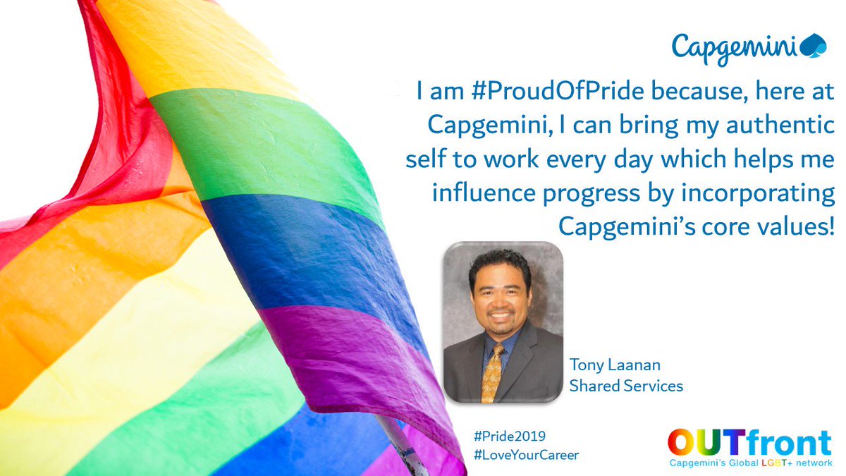 CapgeminiAM's tweet photo. This month @tonylaanan shares what it means to be part of Capgemini and our OUTfront ERG #LoveYourCareer 🏳️‍🌈https://t.co/DqG6bFP6ol https://t.co/pPSIKshWq7