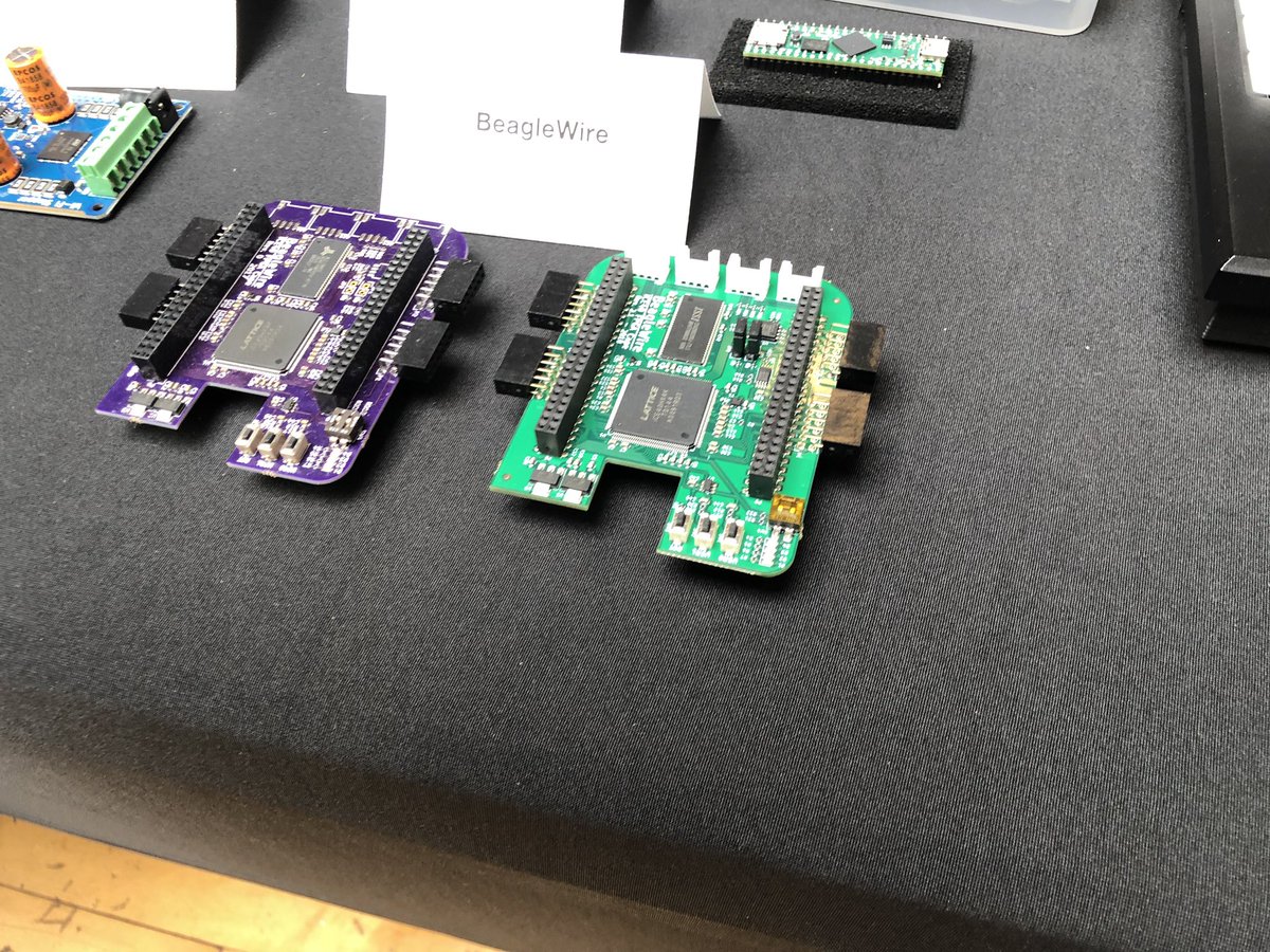 Jadon's tweet image. Arrived at @crowd_supply #Teardown2019 and found #BeagleWire for #BeagleBone