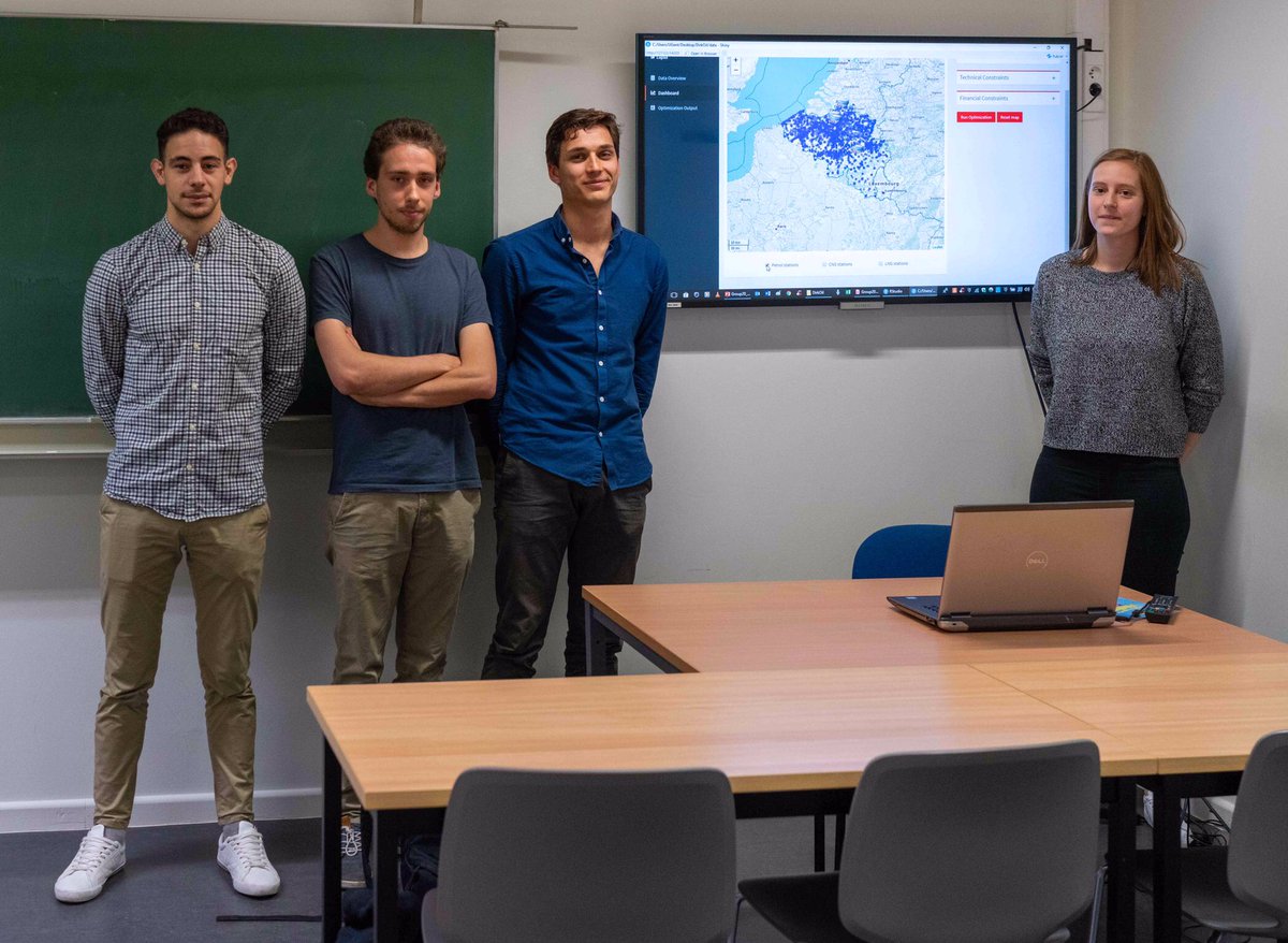 dirkvandenpoel's tweet image. Great #ORMS presentations of their #prescriptiveanalytics for improved decision making group assignment by #UGentFEB #BusinessEngineering #DataAnalytics students using #rstats #shinyapp #geneticalgorithm #opensource #optimization #Analytics #heuristics dataanalytics.UGent.be