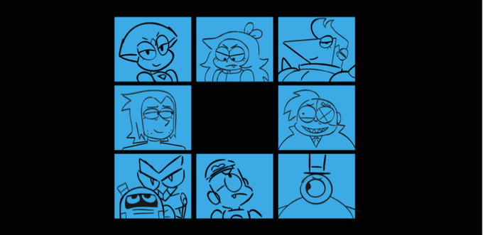 'All In the Villainy' board selections! There were some legal issues with Fink's "King of the Things" lunchbox and it had to be changed in the final LOL 