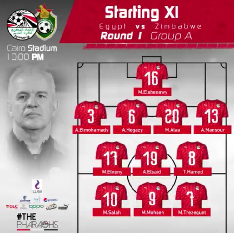 Egypte/Zimbabwe : Découvrez les compositions des deux équipes ! - wiwsport Egypte/Zimbabwe : Découvrez les compositions des deux équipes ! - wiwsport