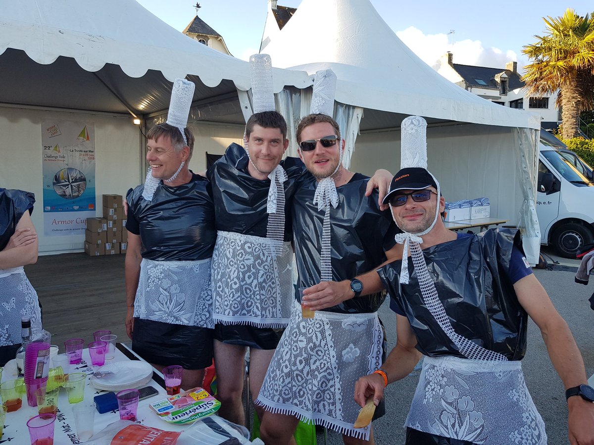 Un démarrage sous une météo exceptionnelle pour cette édition de #ArmorCup2019 et l apero des équipages. Une course organisée  par des salariés engagés et pour l #engagement des salariés Orange. #proudtobeorange #orangepassionf