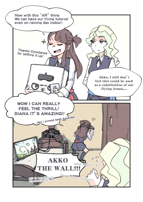 This needs to be drawn otherwise I can't fall asleep #lwa #LWA_jp #ダイアコ 