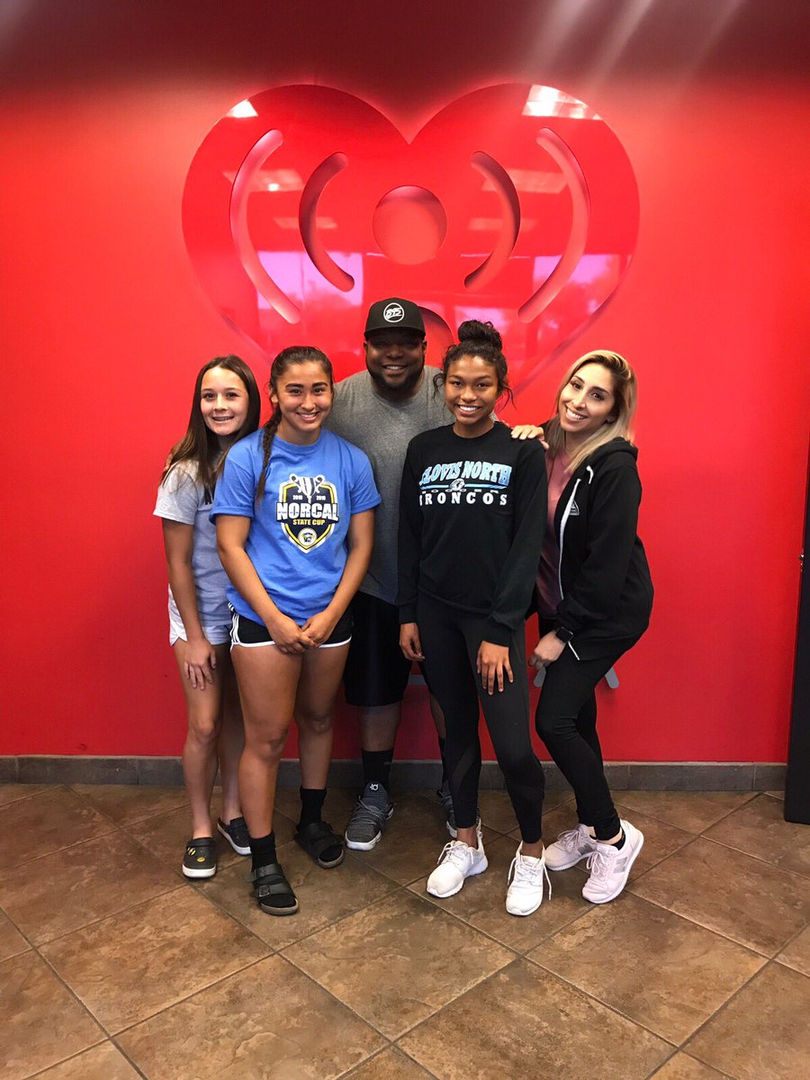 These young ladies are ready to play tonight <a href="/LindsayAllStar/">All Star Game ⚽️</a> Had a great time with them in the studio for All-Star Weekend. Listen to the girls on the show here: spreaker.com/user/9808522/s…