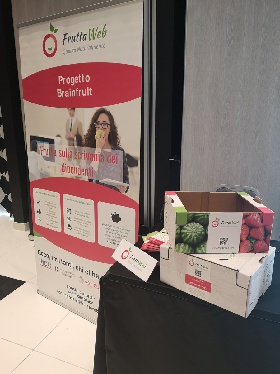 FruttaWeb's tweet photo. #WAOM2019: Welfare Aziendale, un'opportunità per migliorarsi.
Oggi, con il Nostro Progetto #BrainFruit siamo all'evento organizzato da RS – Rieducatore sportivo Italia
Al centro dei dibattiti le Organizzazioni Aziendali che valorizzano la Persona in un contesto globale. https://t.co/dxuGLBBOPI