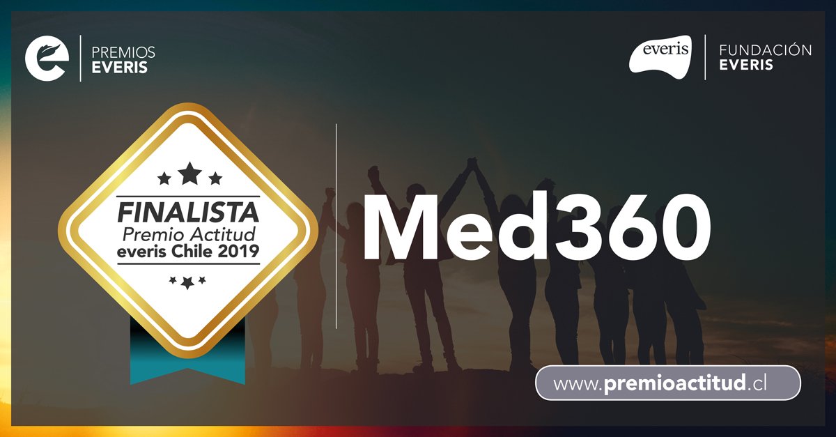 OptionTI's tweet photo. 🎉¡Estamos Felices! #MED360 forma parte de los 6 finalistas del #PremioActitudChile2019 de @everis. Esperamos con ansias poder triunfar y representar a #Chile en los #PremiosEveris España 🇪🇸💃🏻@EntelOcean #Optioncl #MED360 #Healthtech #VamosChile https://t.co/jSD2tn4tDa