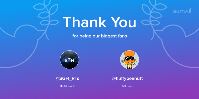 SniperXotic's tweet photo. Our biggest fans this week: SGH_RTs, fluffypeanutt. Thank you! via https://t.co/Yk6lOsmoAr https://t.co/6jsU6HJVwQ