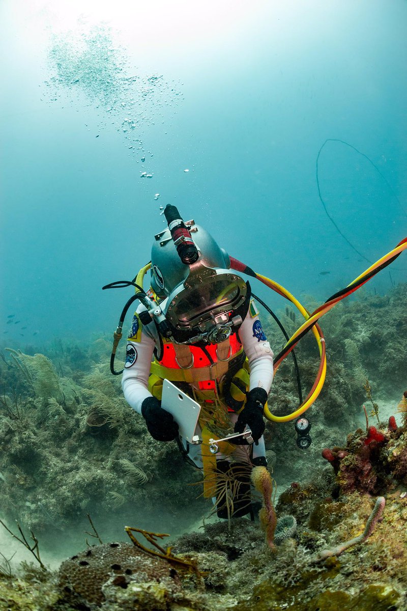 And I will miss walking on the ocean floor like a creature of the ocean! #NEEMO23