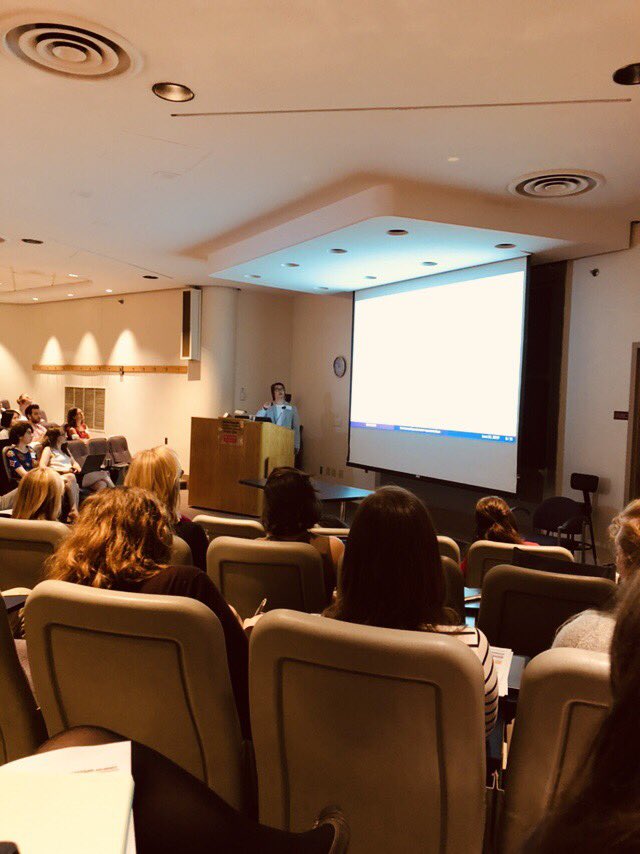 adambuchwald's tweet image. @hungshaocheng killing it in his talk on his PhD work (Slides not really blank - bad angle on photo) #2019BSMCS