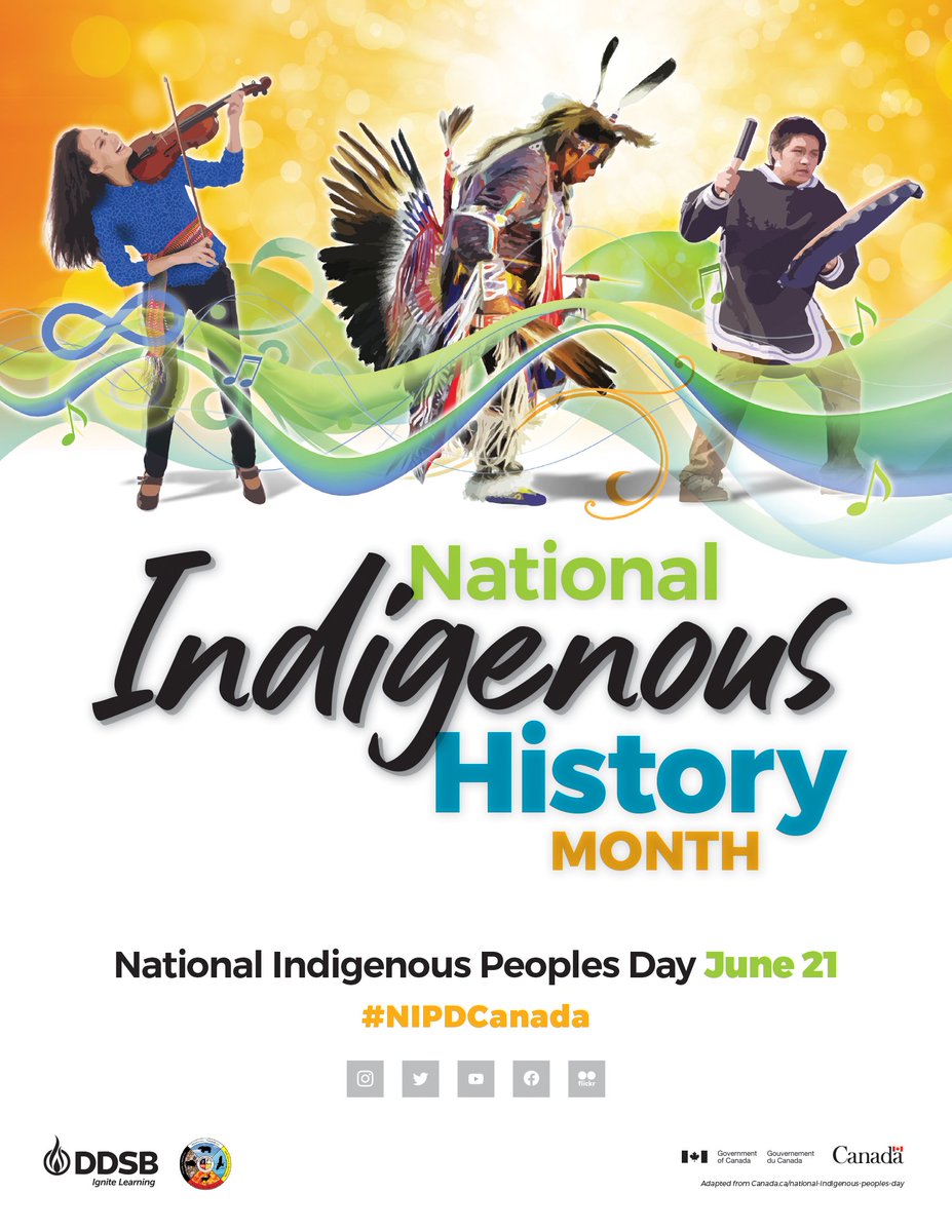 June is Indigenous History Month and today is National Indigenous Peoples Day.
Happy to acknowledge both for our communities at the DDSB.

#DDSBequity #NIPDCanada #DDSBwellness

bit.ly/2Jj32Pl