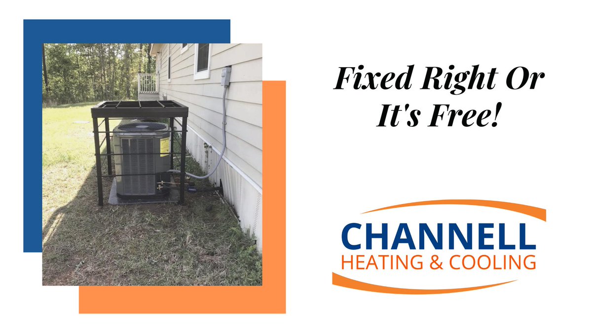 Our “Fixed Right Or It’s Free!” promise is at the core of everything we do. This summer, if your AC isn’t fixed right the first time, we’ll come back out, fix it right, and give you your money back! #FixedRightOrItsFree bit.ly/2XgY5sQ