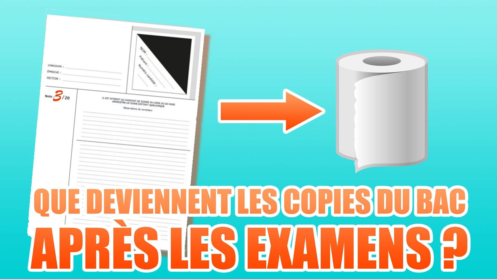 Le Tatou on Twitter "NOUVELLE VIDÉO 😃 QUE DEVIENNENT LES COPIES DU BAC ? 🧐 https//t.co