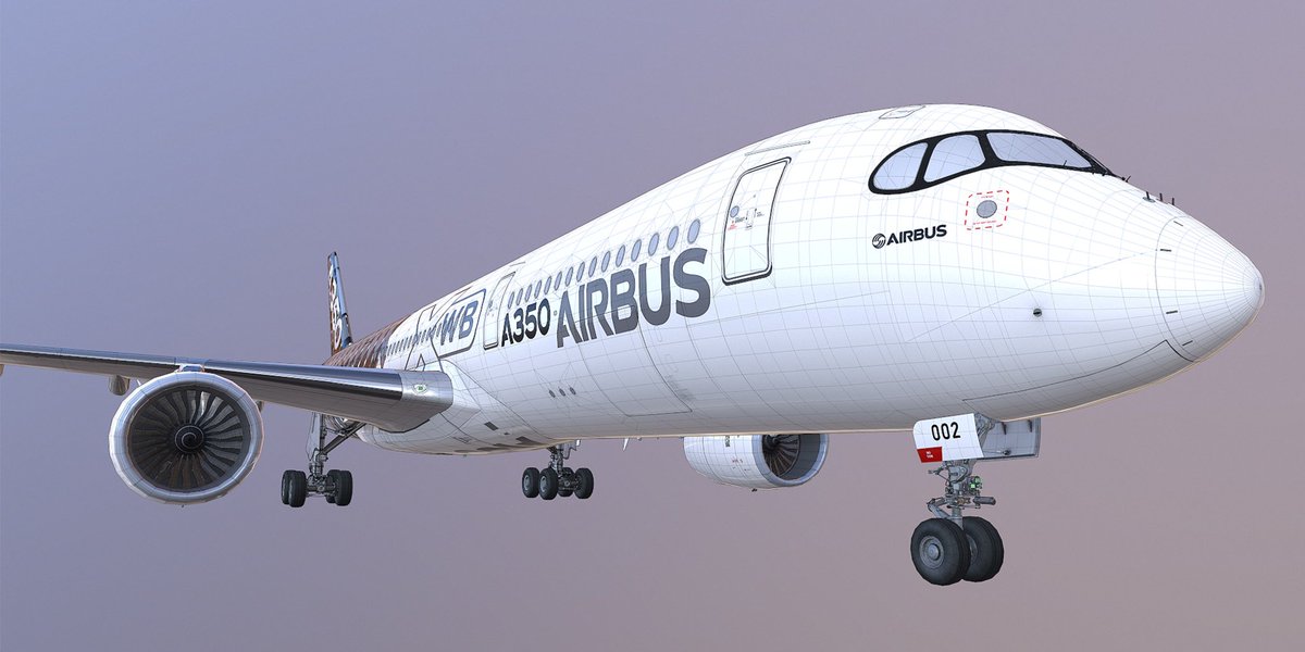 infiniteflight's tweet photo. It's Friday! To celebrate the end of the week, we thought it right to share the front of A350's carbon livery! Oh my. https://t.co/cNyxaEUkzd
